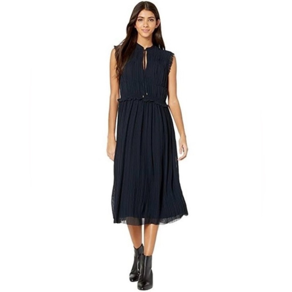 Joie dress size 0 midnight navy blue Serilda sleeveless PERFECT 💙💙